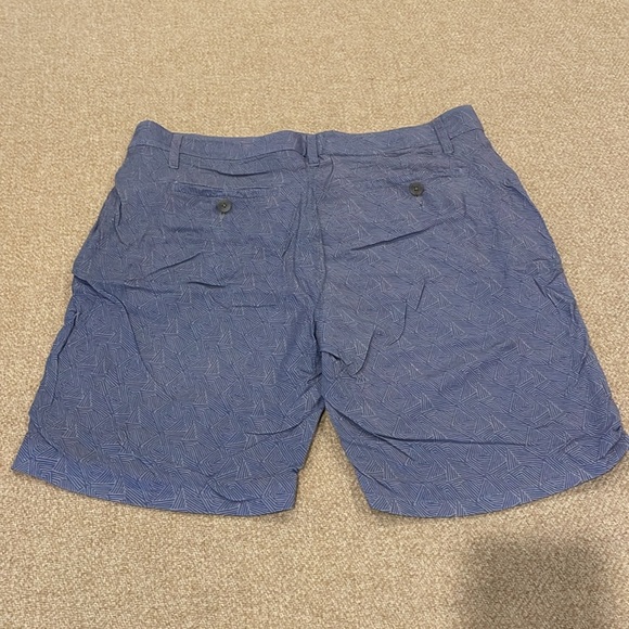 Paige Men Shorts Blue/Gray Pattern 32 - Picture 2 of 8